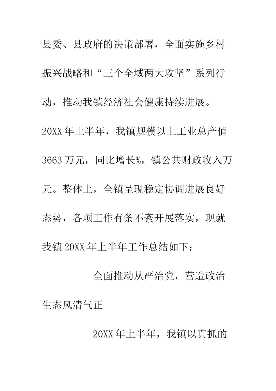 20XX政府上半年工作总结下半年工作计划_第2页