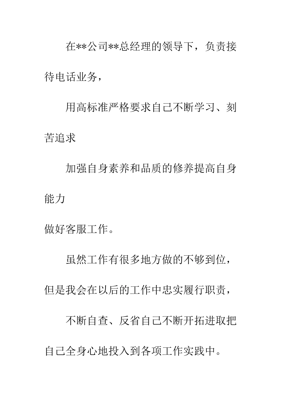 20XX最新客服工作总结_第2页