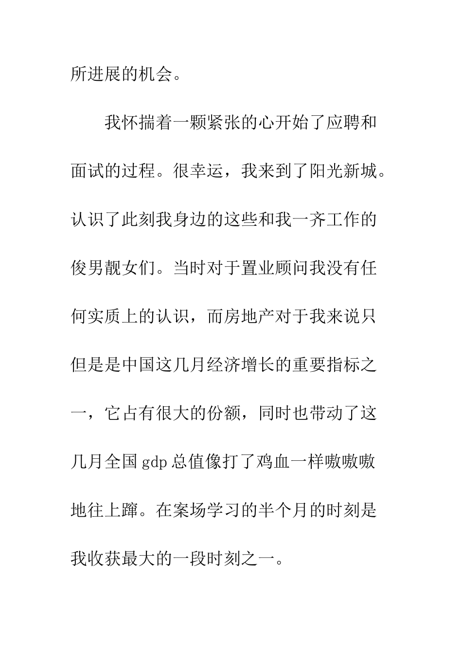 20XX置业顾问月总结大全精选_第3页