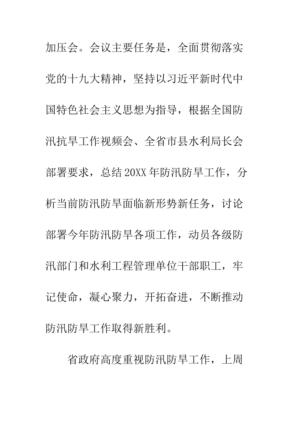 20XX防办主任会议工作计划_第2页