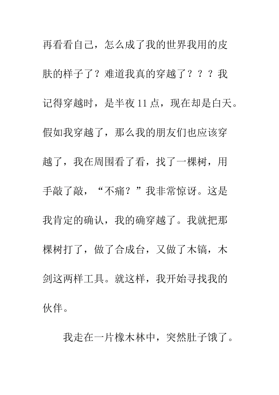 MC我的世界小说第一章_第3页