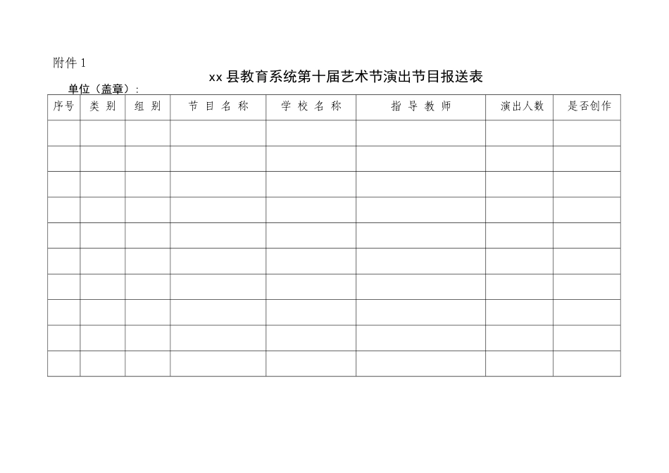 xx镇第十届艺术节实施方案_第3页