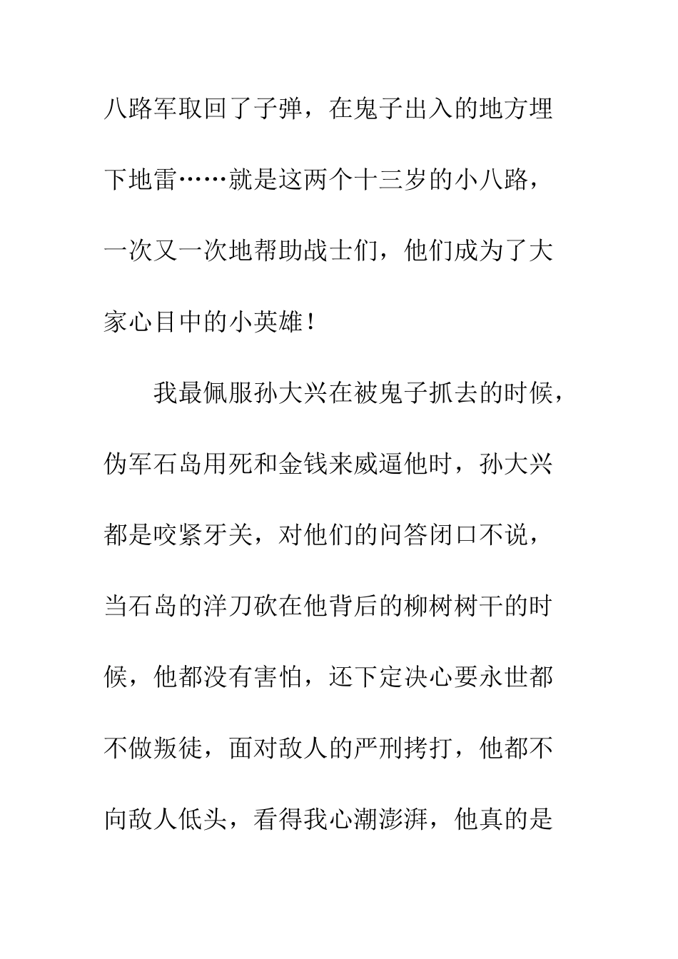 《两个小八路》读后感_第2页