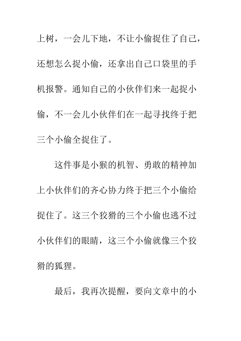 《小猴捉小偷》读后感_第2页