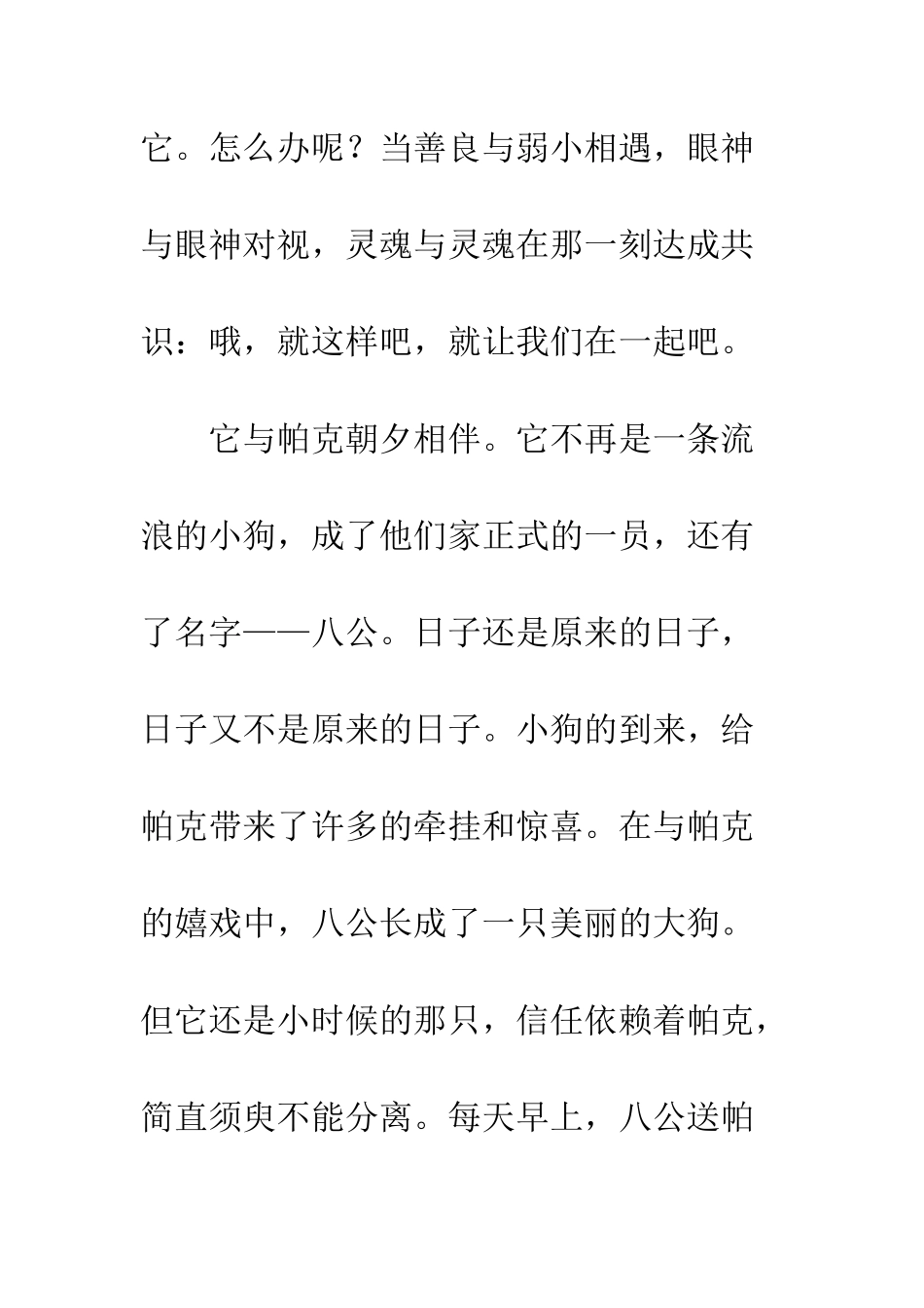 《忠犬八公》读后感800字_第3页