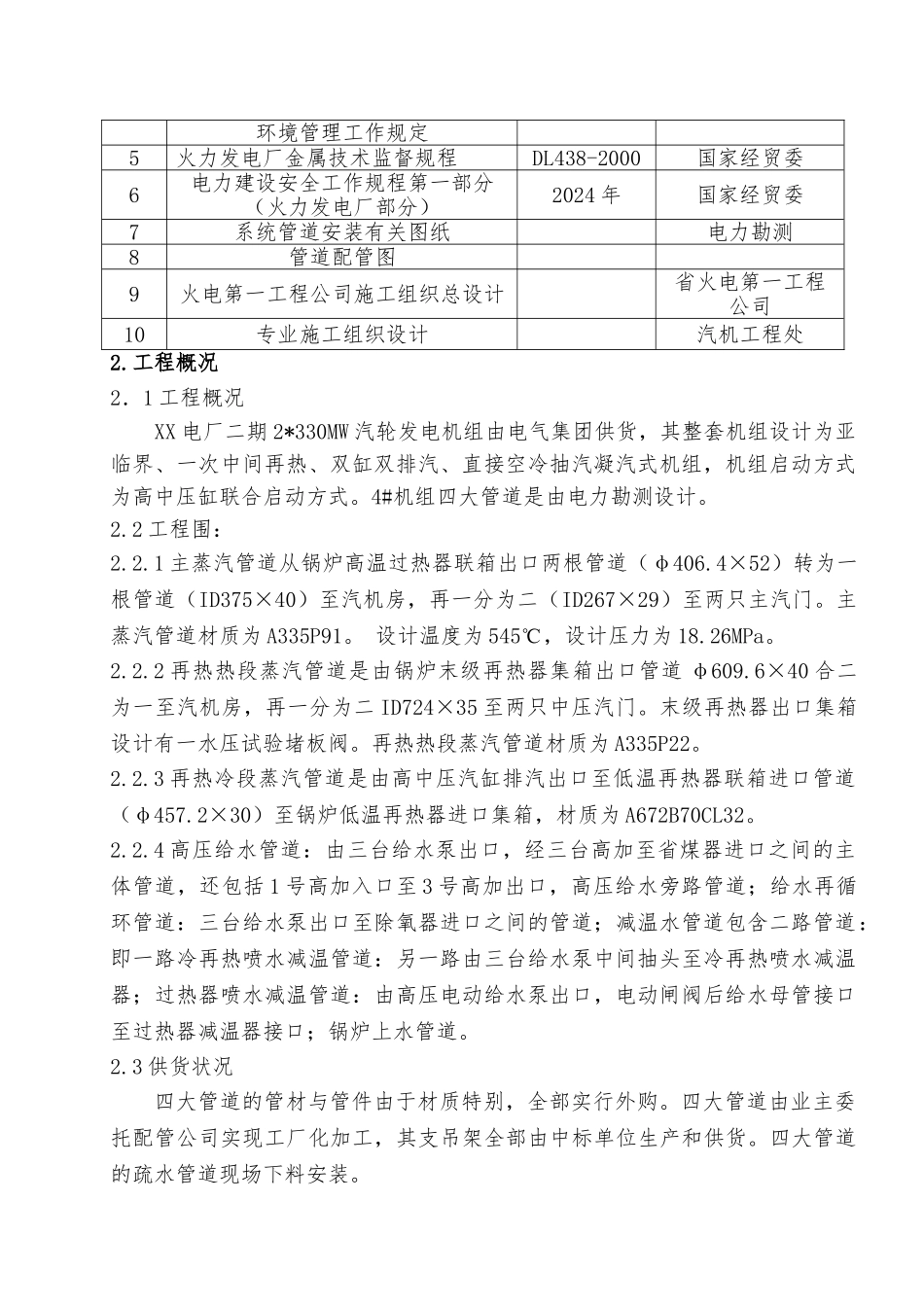 电厂四大管道安装作业指导书_第2页