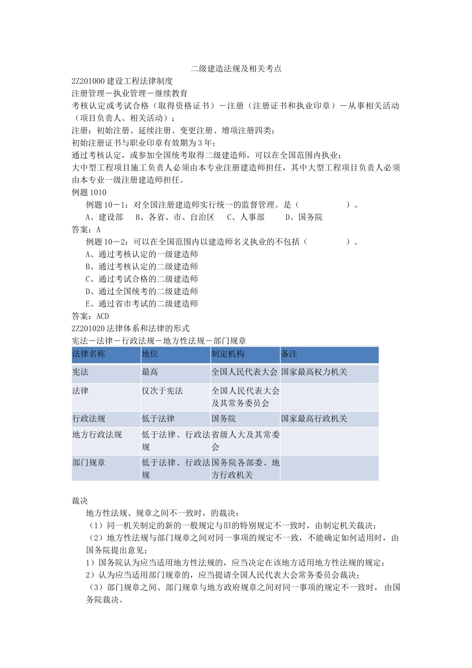 2Z201000建设工程法律制度_第1页