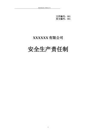 公司各岗位安全生产责任制（41页）