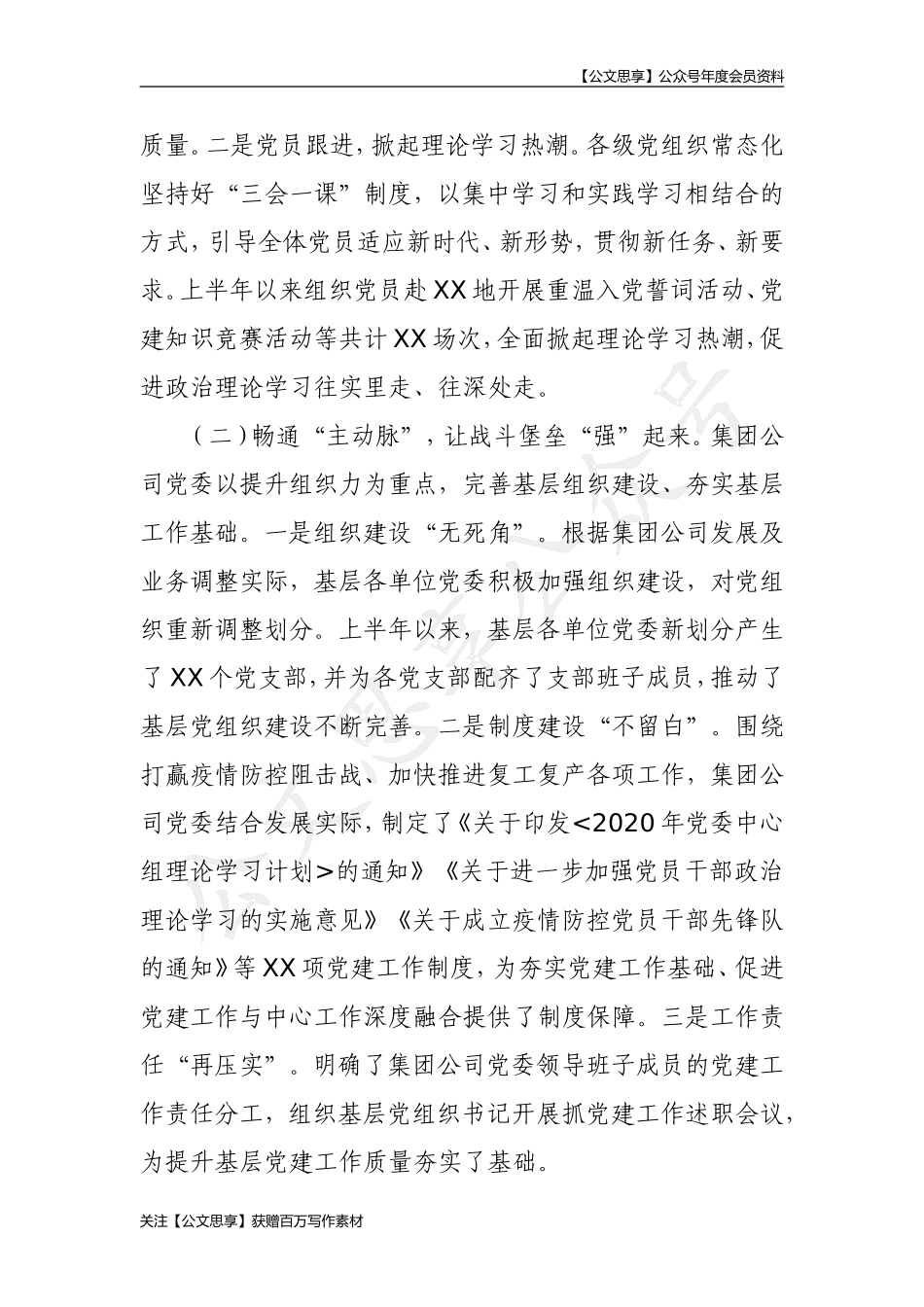 【公文思享】文汇665—2020年半年工作总结汇编19篇7万字_第3页