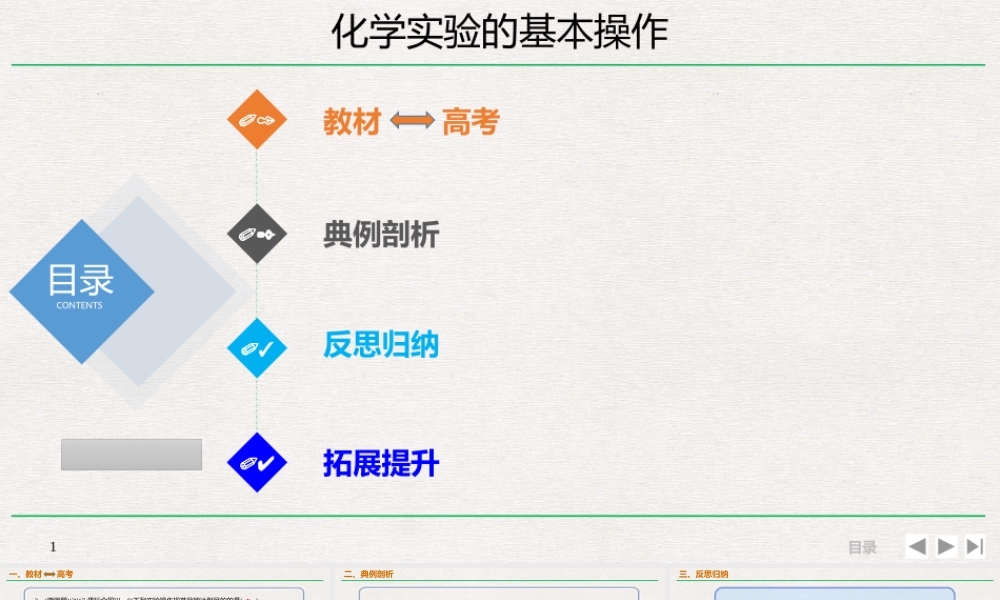 10.1.2 化学实验的基本操作（7张）