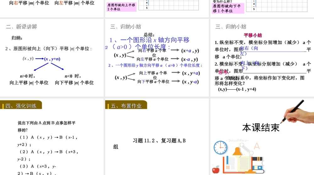 11.2图形在坐标系中的平移教学PPT