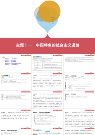 11_主题十一　中国特色的社会主义道路