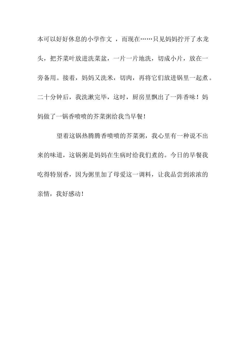 一锅芥菜粥作文500字_第2页