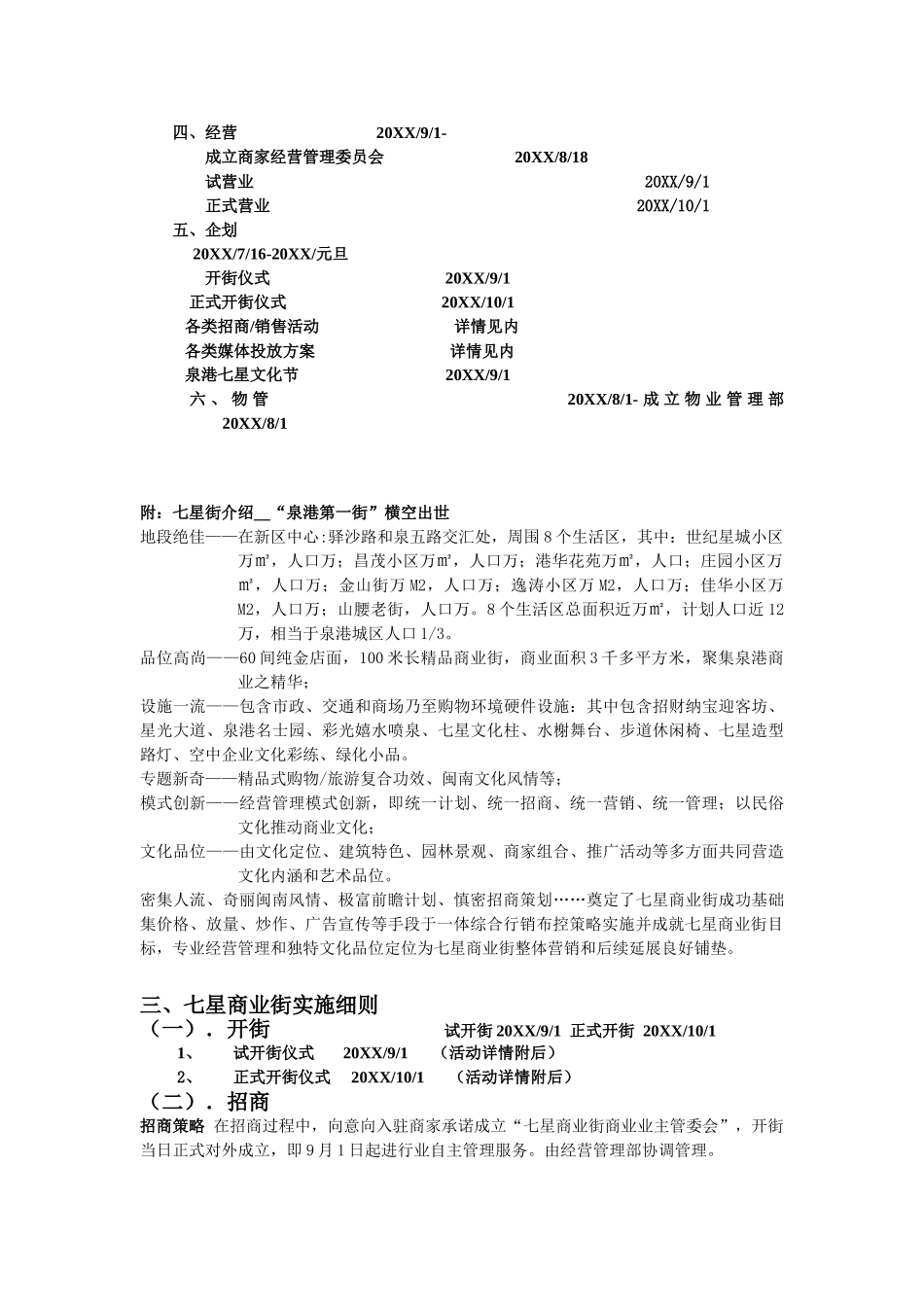 七星商业步行街总体策划案_第3页