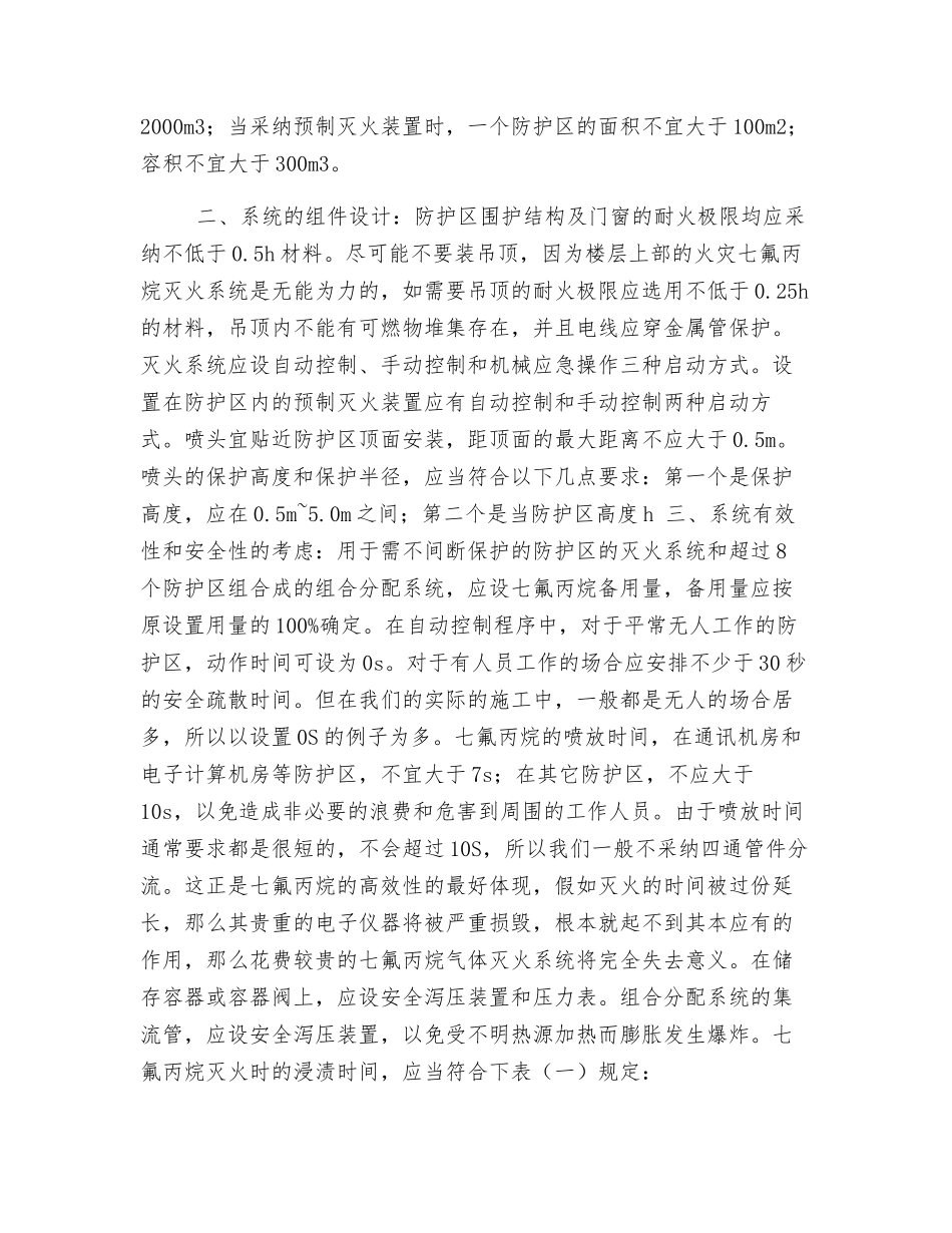 七氟丙烷气体灭火系统设计初探_第2页