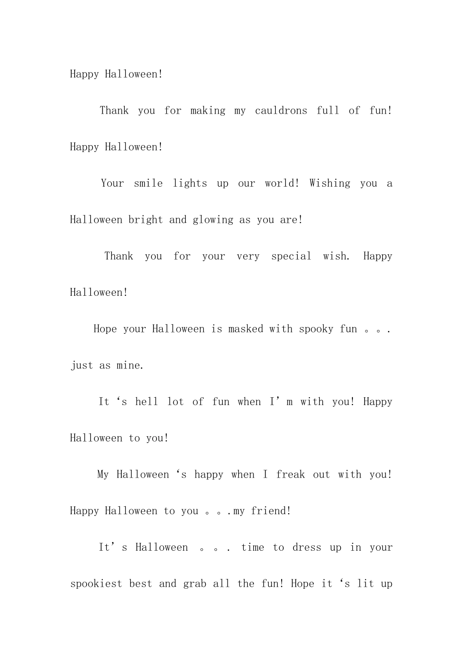 万圣节英文祝福语-3_第2页