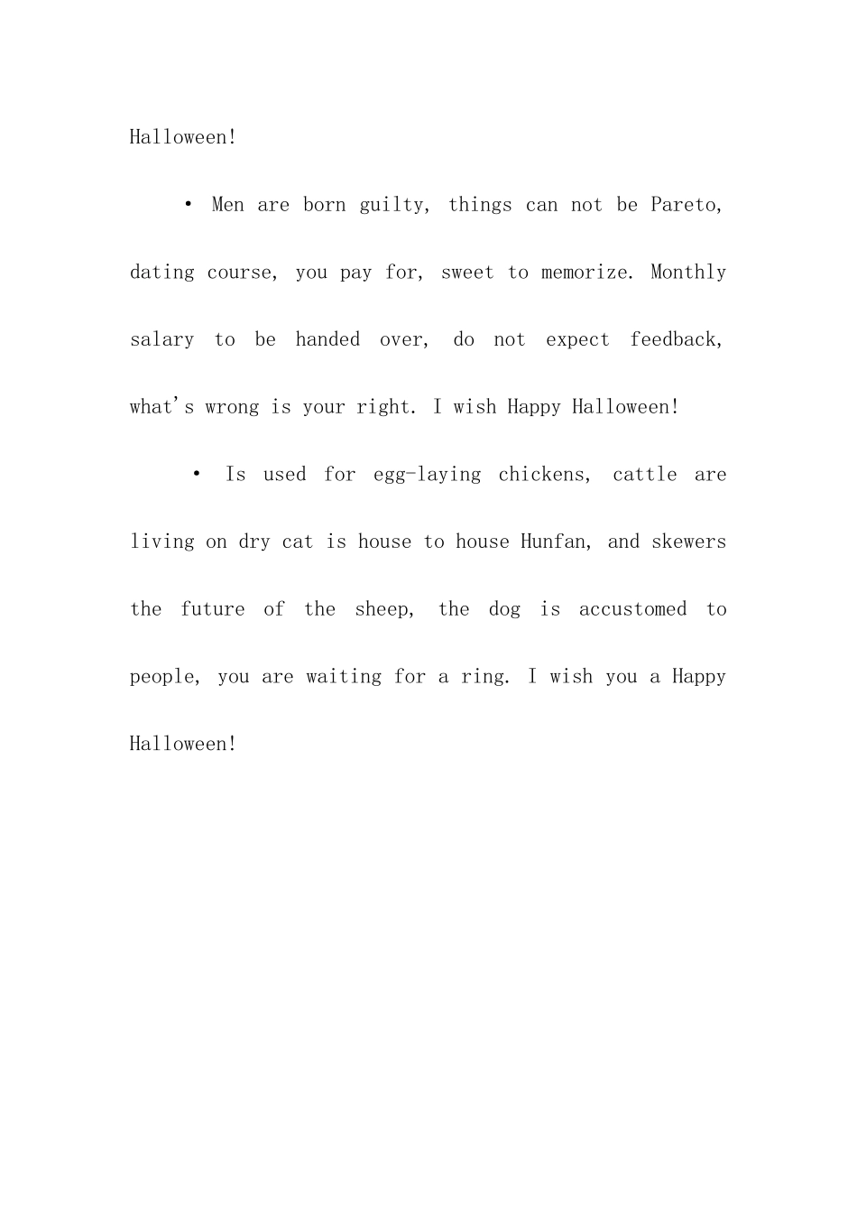 万圣节英文祝福语三_第3页