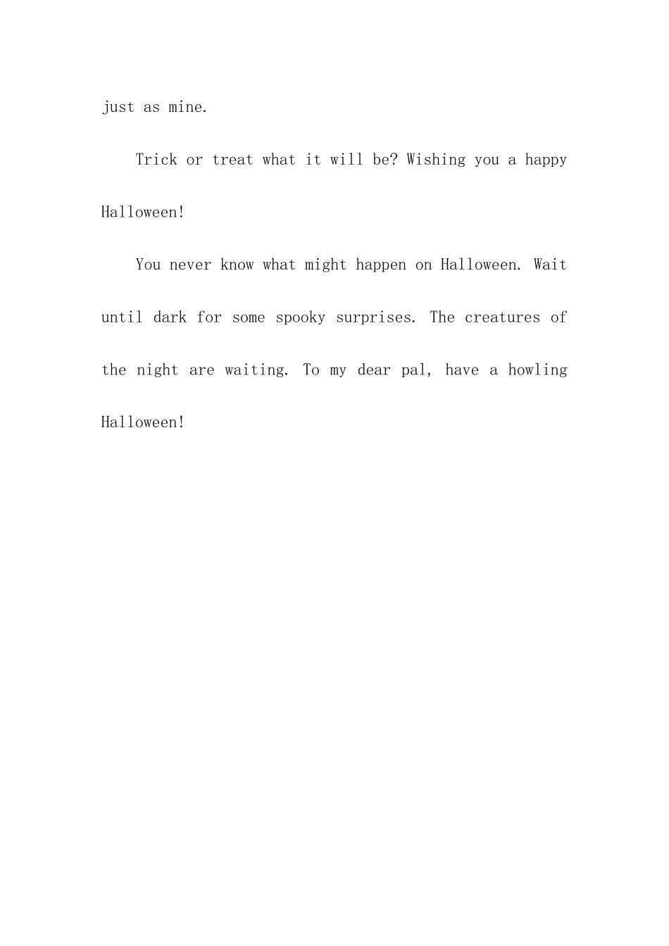 万圣节英文祝福_第2页