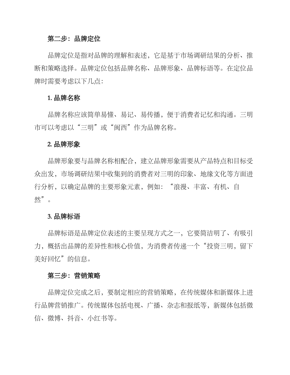 三明品牌营销策划方案_第2页