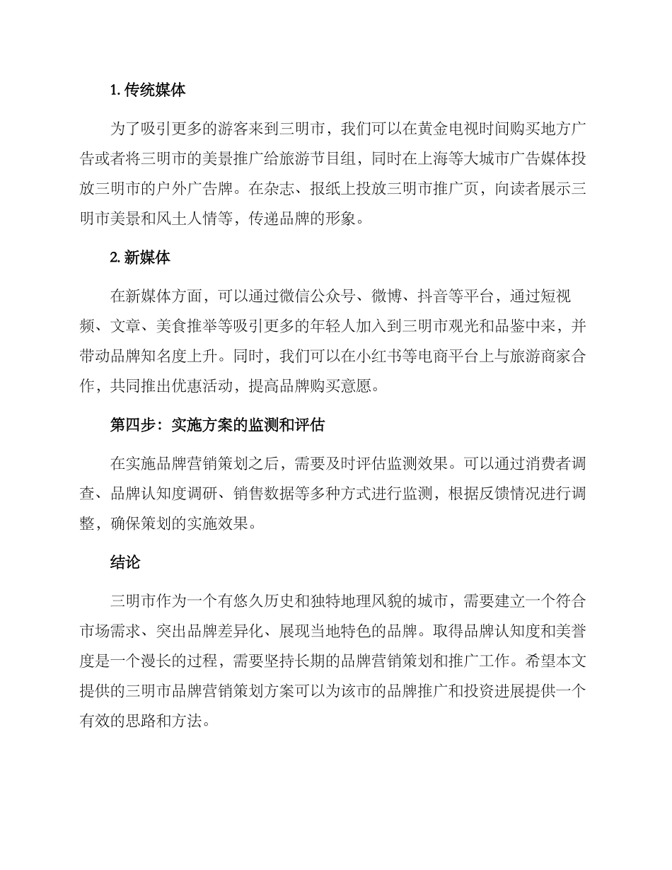 三明品牌营销策划方案_第3页