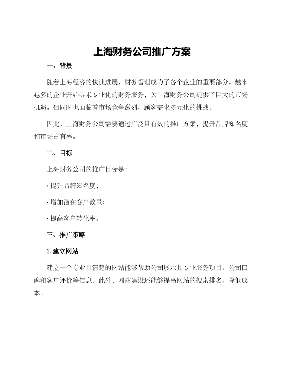 上海财务公司推广方案_第1页