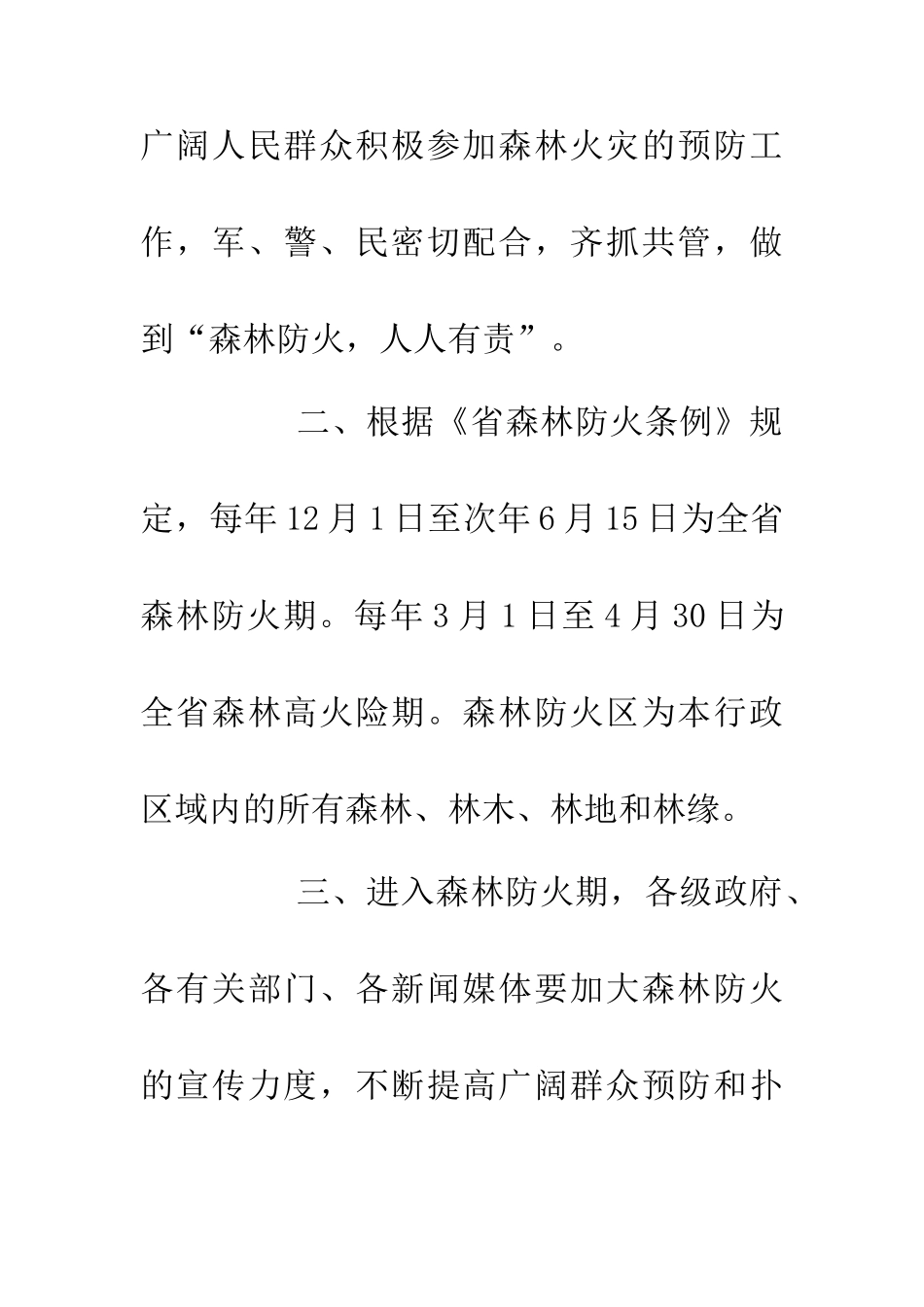 严防森林火灾的工作安排_第2页