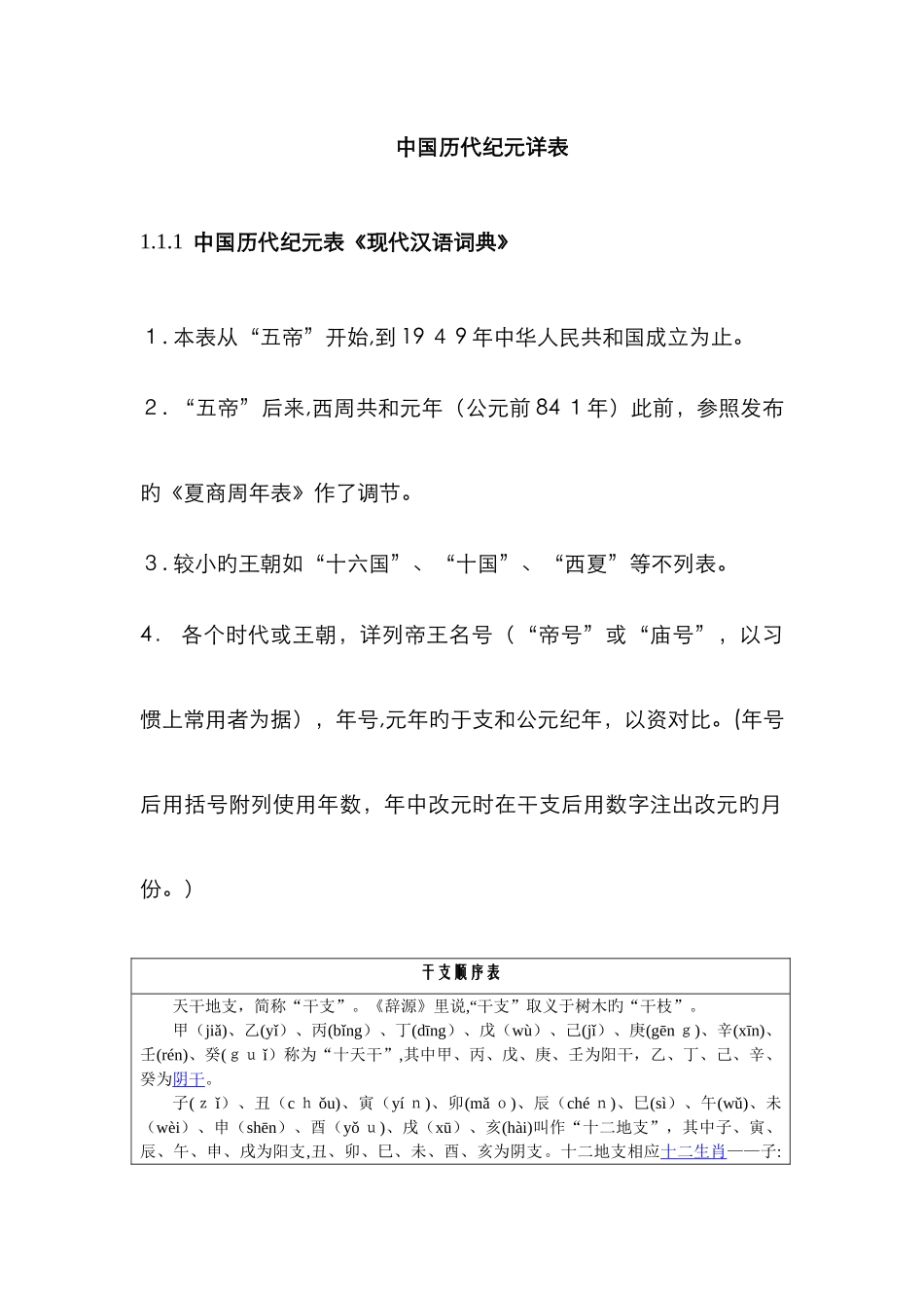 中国历代纪元详表_第1页