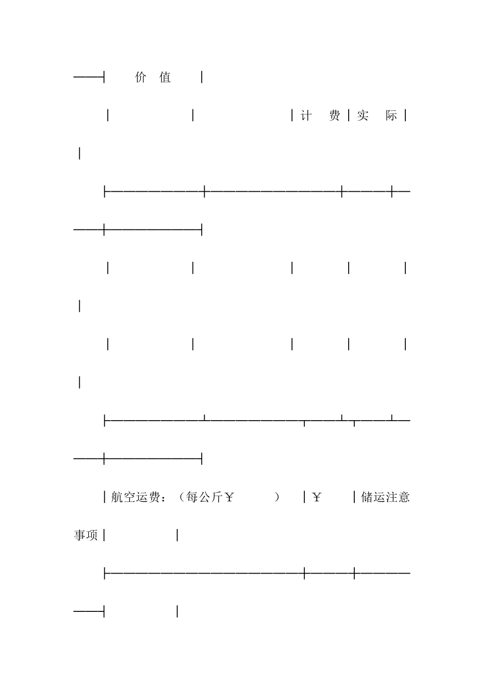 中国民用航空货运单-3_第3页