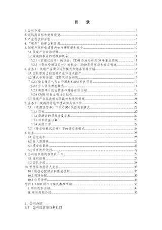 北京某低碳技术产业公司低碳技术项目分析报告商业计划书