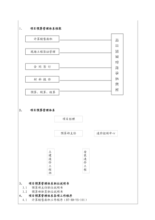 城市建设集团股份有限公司项目预算管理体系