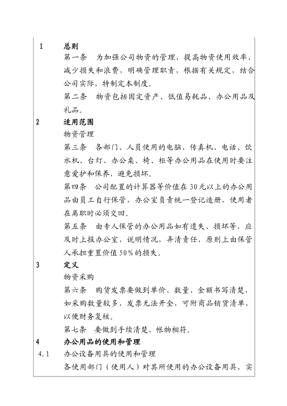 城市投资建设集团物资管理制度_第1页