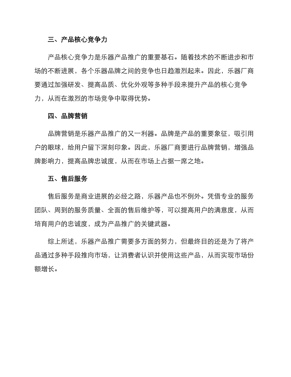 乐器产品推广方案_第2页