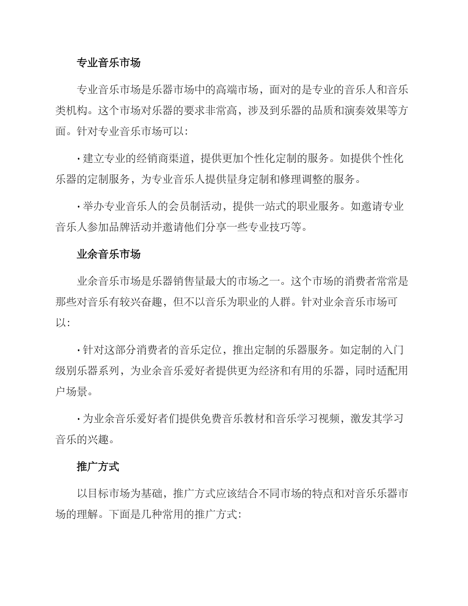 乐器营销推广方案_第2页