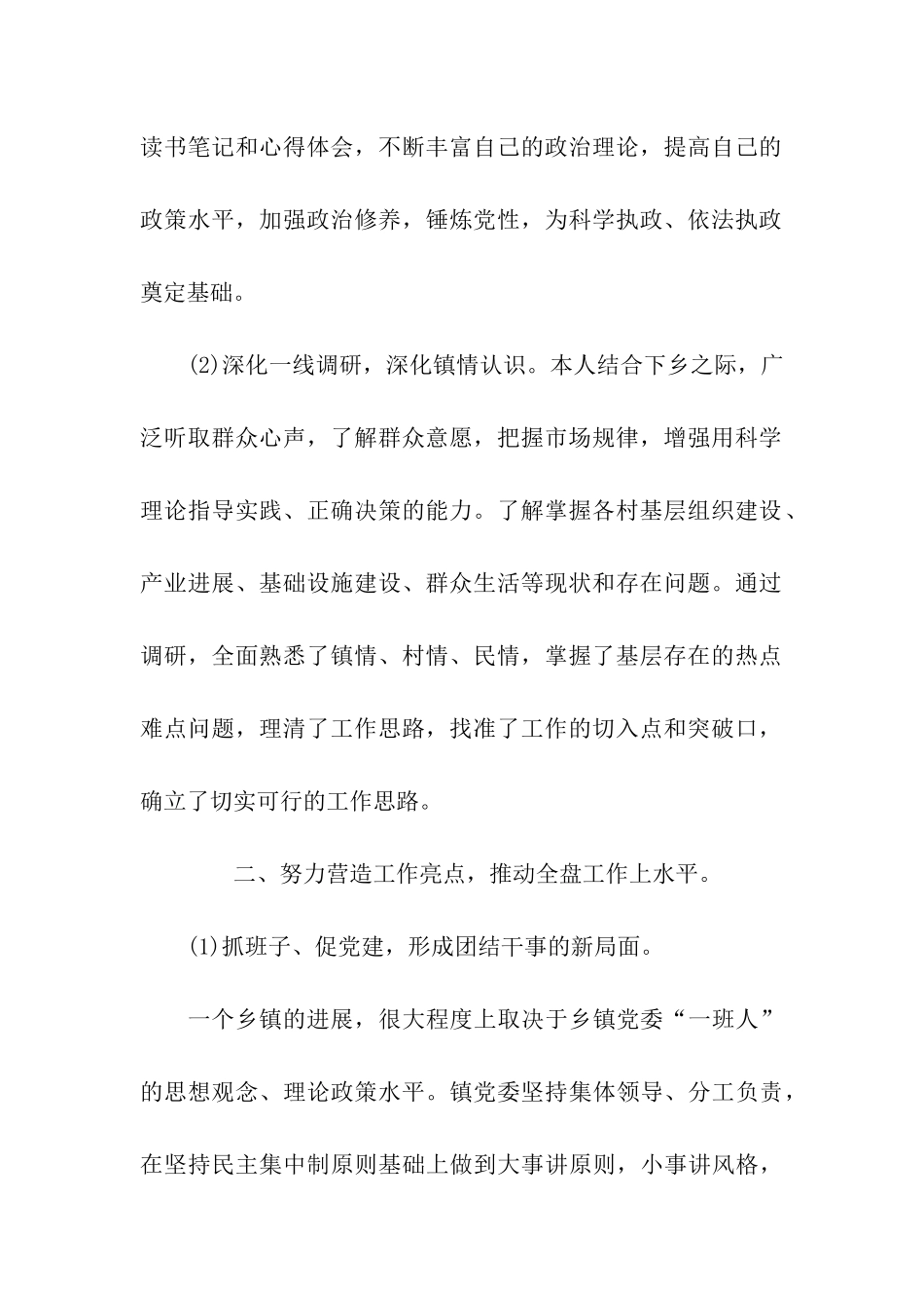 乡镇党委书记个人年终工作总结_第2页