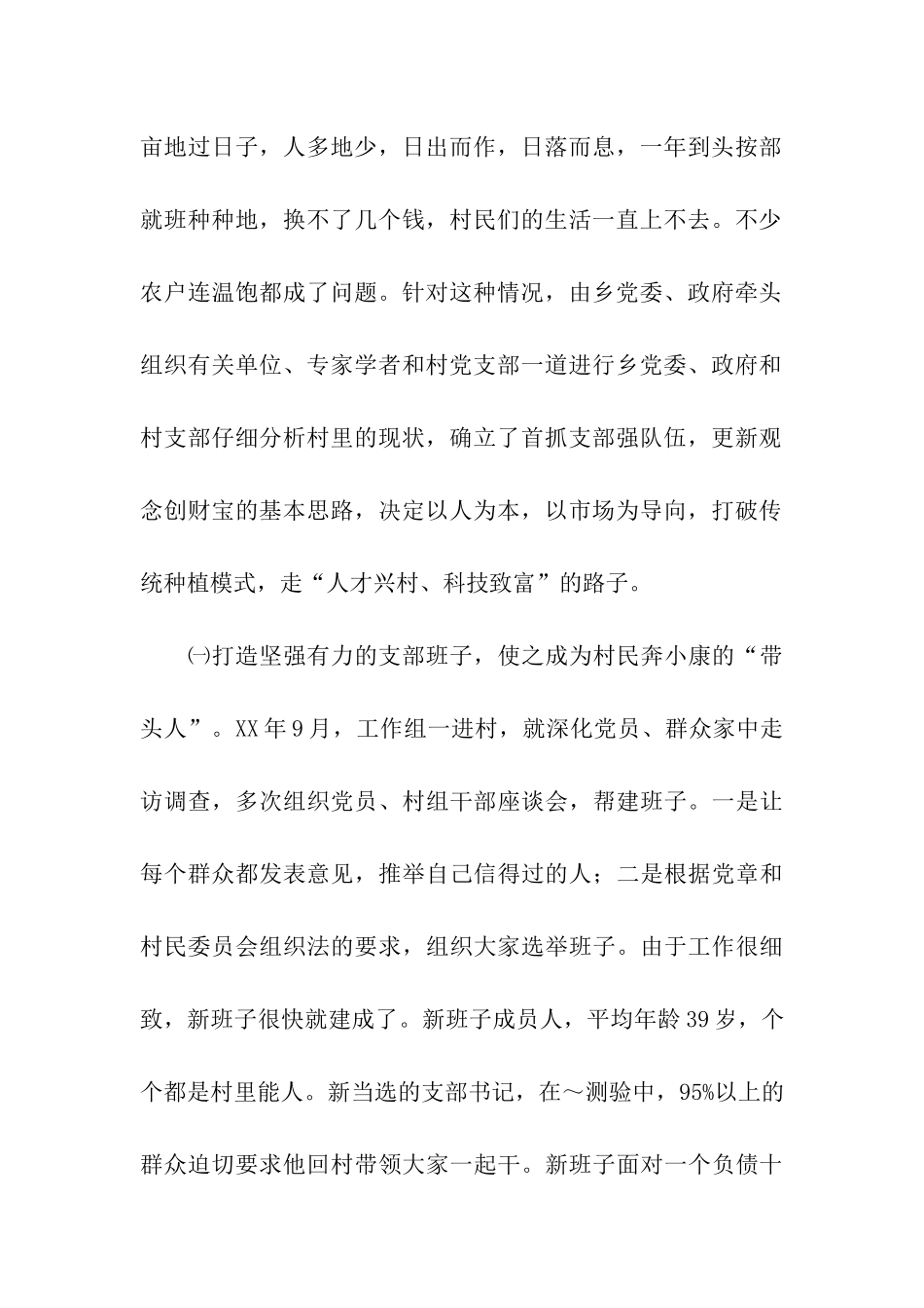 乡镇村党支部先进事迹_第2页