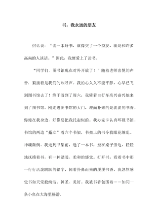 书-我永远的朋友