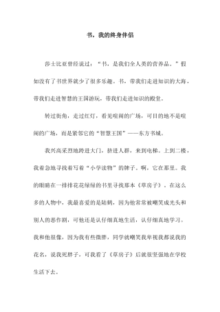 书-我的终身伴侣