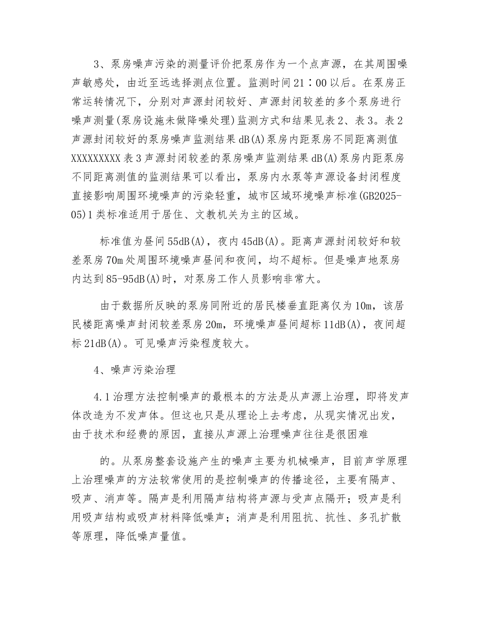 二次加压泵房的噪声污染及控制_第2页