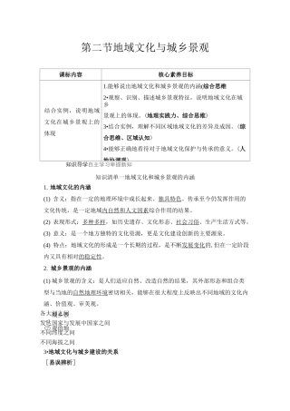 第二节 地域文化与城乡景观