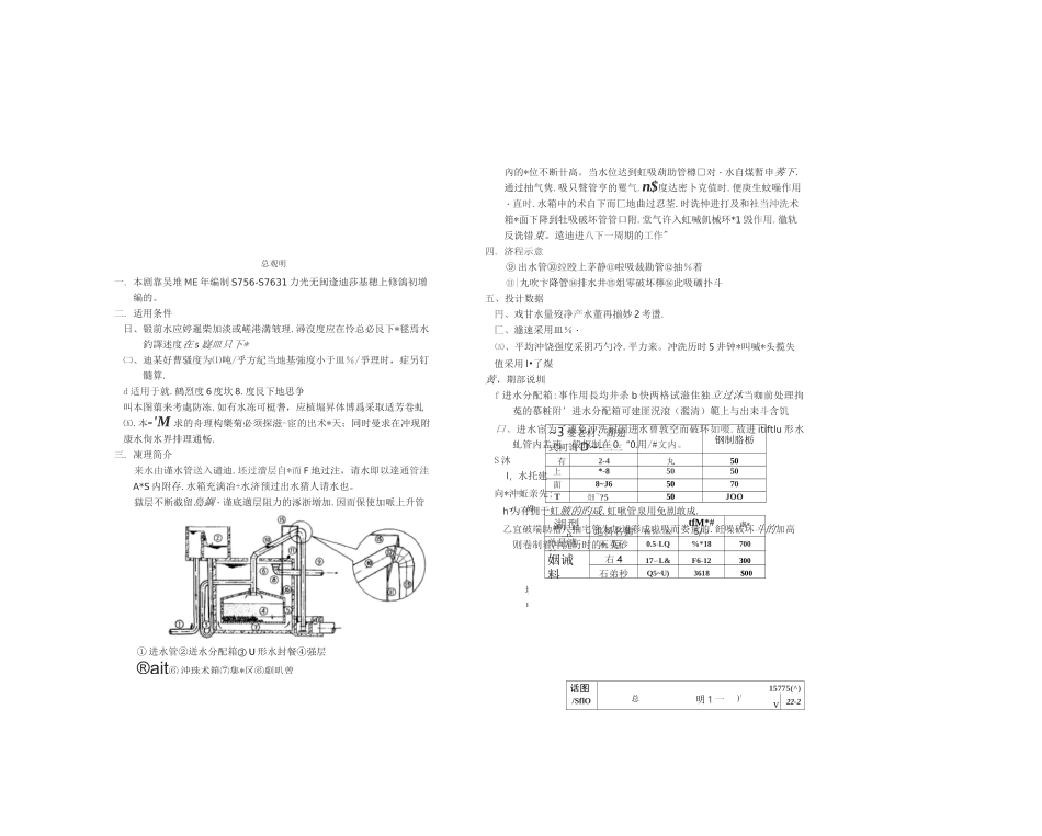 80m3重力式无阀滤池图集_第2页