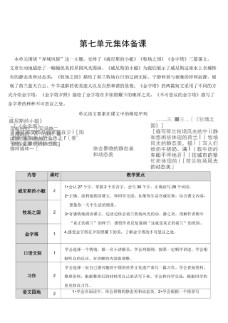 18 威尼斯的小艇   精品教案(集体备课)