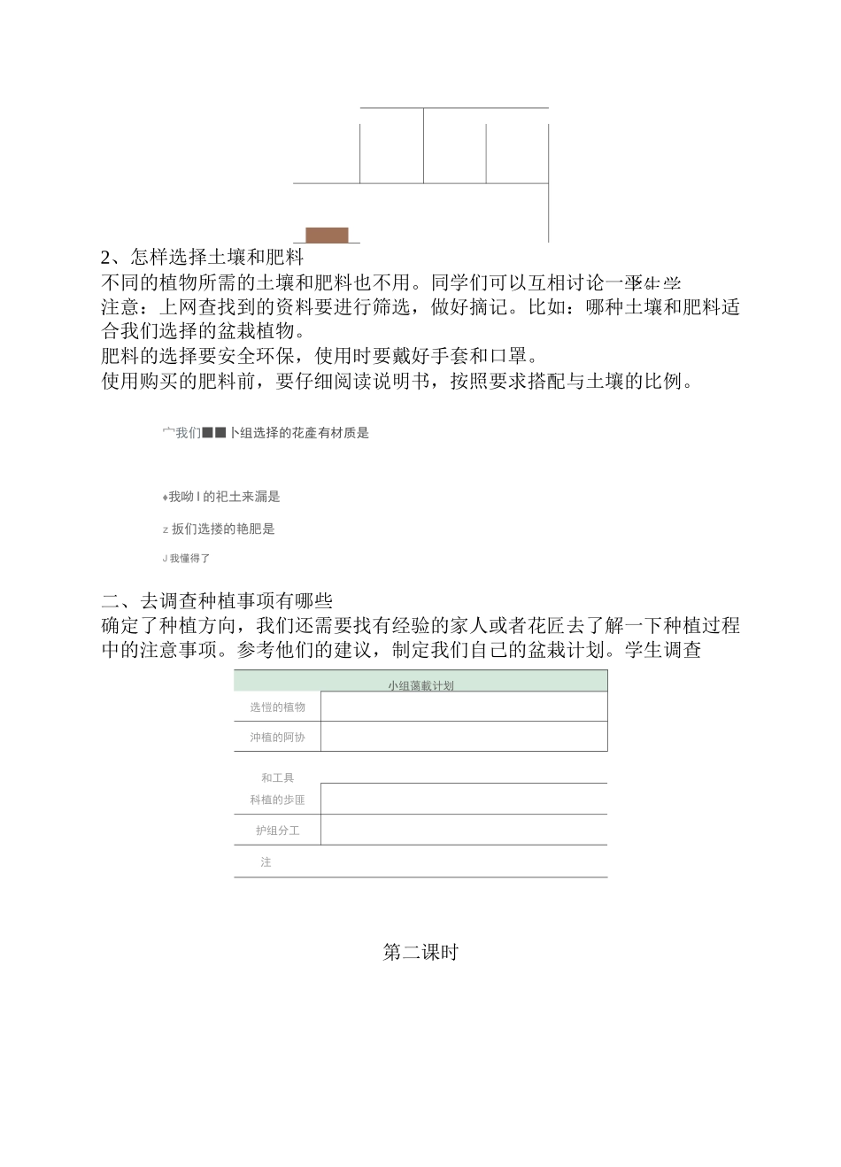 2021版劳动实践河北科学技术出版社三年级下册班级盆栽我在行教案_第2页