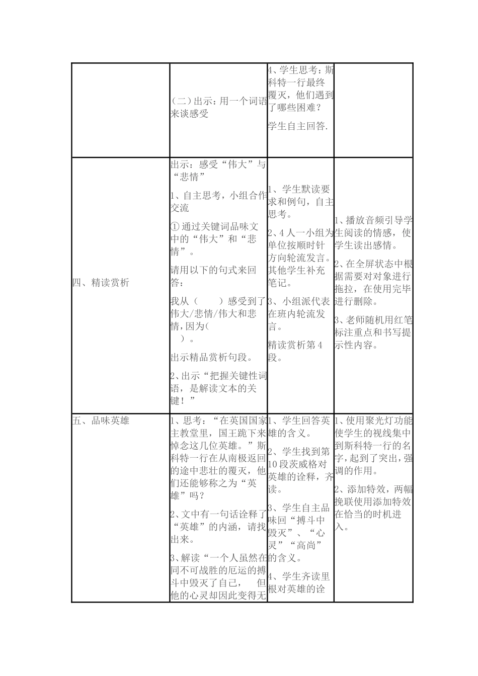 《伟大的悲剧》 教案 1_第3页