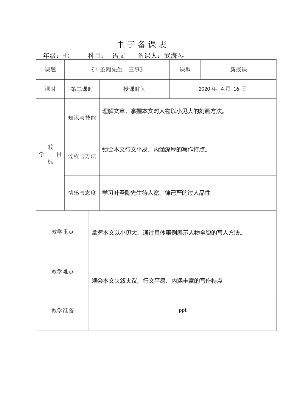 《叶圣陶先生二三事》第二课时2_第1页