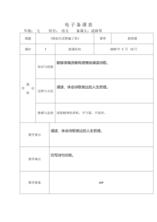假如生活欺骗了你  2