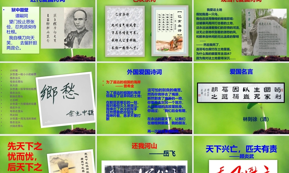 综合性学习《天下国家》课件(共30张PPT)