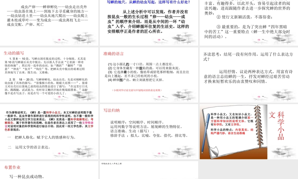 《蝉》第2课时【课件】