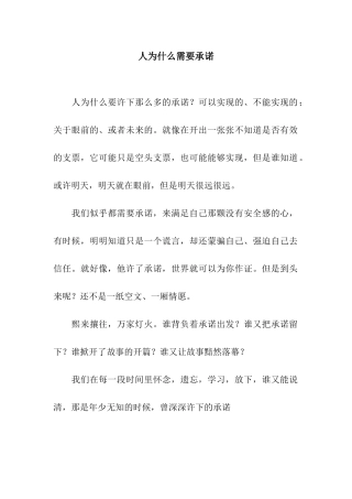 人为什么需要承诺-1