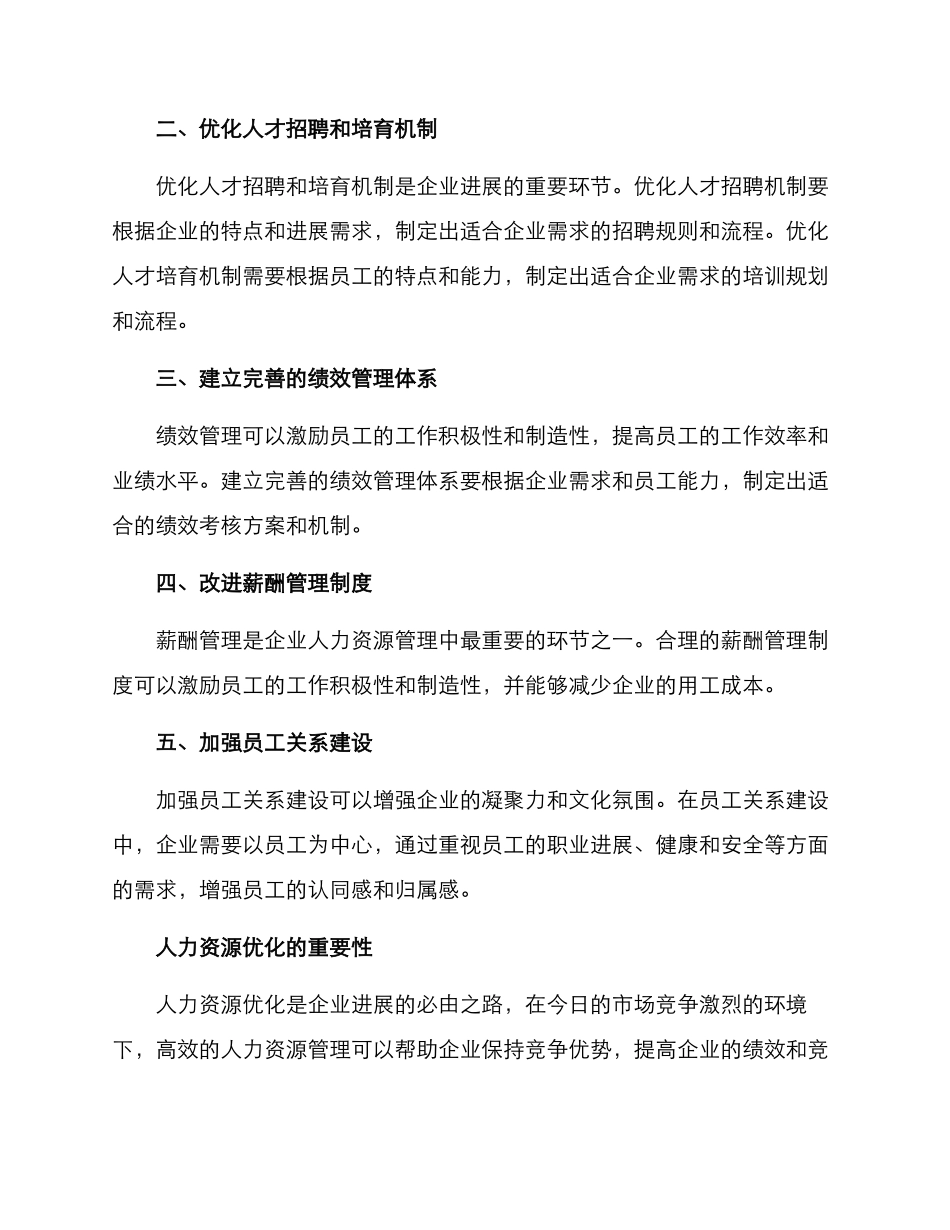 人力资源优化行动方案_第2页