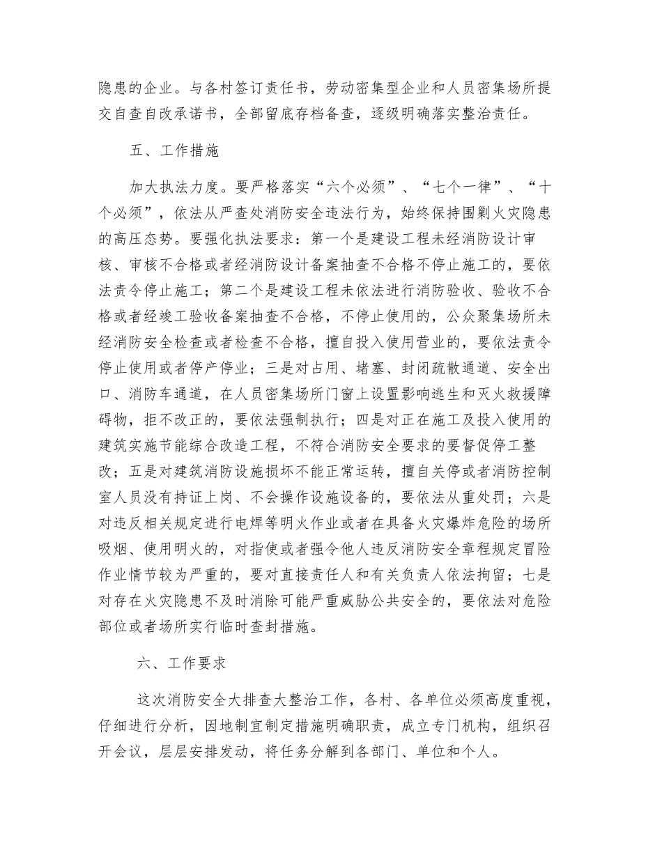 人员密集场所消防安全专项整治实施方案_第3页